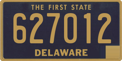 DE license plate 627012