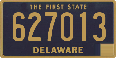 DE license plate 627013