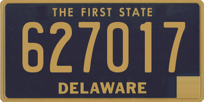 DE license plate 627017