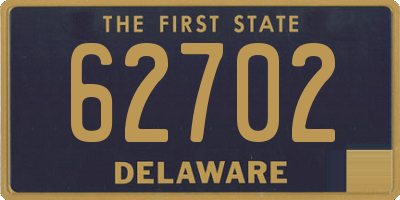 DE license plate 62702