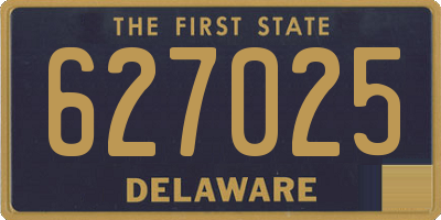 DE license plate 627025