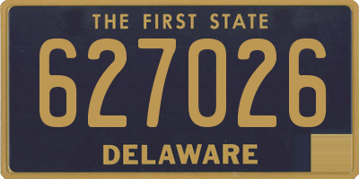 DE license plate 627026