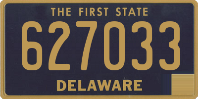 DE license plate 627033