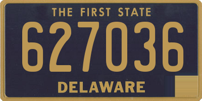 DE license plate 627036