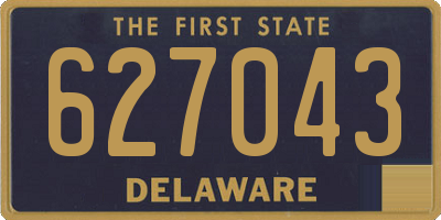 DE license plate 627043