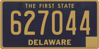 DE license plate 627044