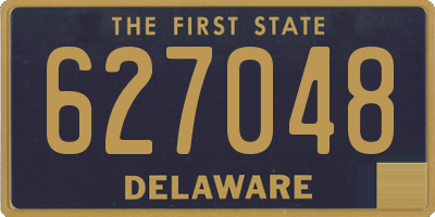 DE license plate 627048