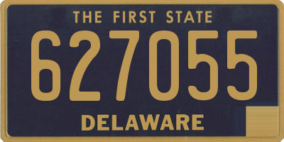 DE license plate 627055