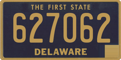DE license plate 627062