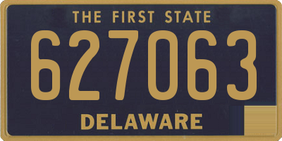 DE license plate 627063