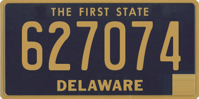 DE license plate 627074