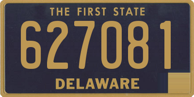 DE license plate 627081