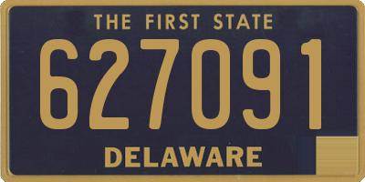 DE license plate 627091