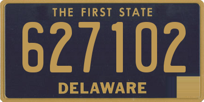 DE license plate 627102