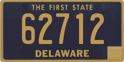 DE license plate 62712