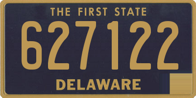 DE license plate 627122