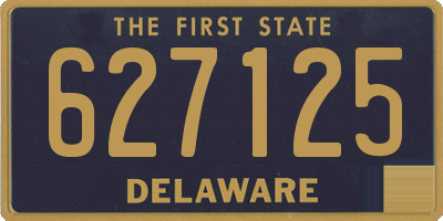 DE license plate 627125
