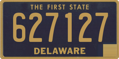 DE license plate 627127