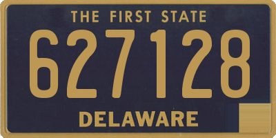 DE license plate 627128