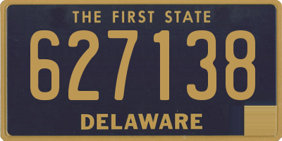 DE license plate 627138