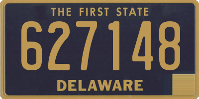 DE license plate 627148