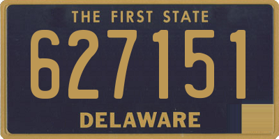 DE license plate 627151