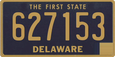 DE license plate 627153