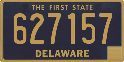 DE license plate 627157