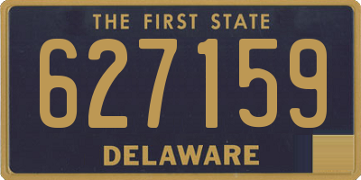 DE license plate 627159