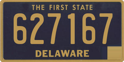DE license plate 627167