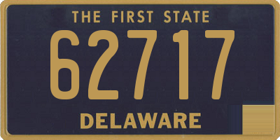 DE license plate 62717