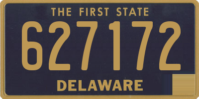 DE license plate 627172