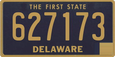 DE license plate 627173