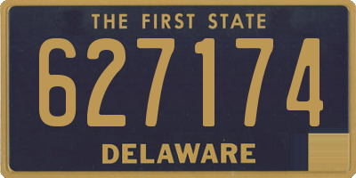 DE license plate 627174