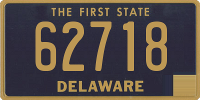 DE license plate 62718