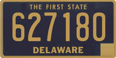 DE license plate 627180