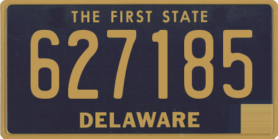 DE license plate 627185