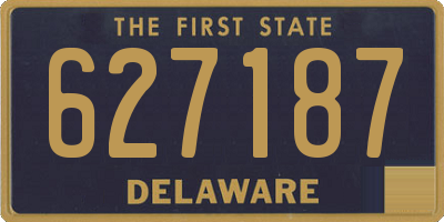 DE license plate 627187