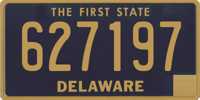 DE license plate 627197