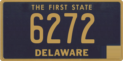 DE license plate 6272