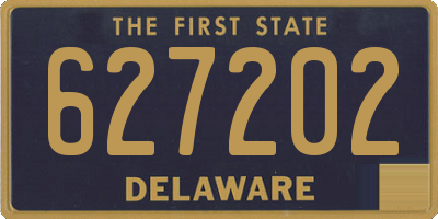 DE license plate 627202