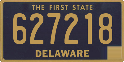 DE license plate 627218
