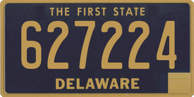 DE license plate 627224