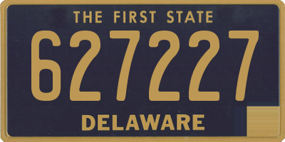 DE license plate 627227