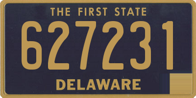 DE license plate 627231