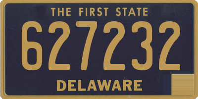 DE license plate 627232