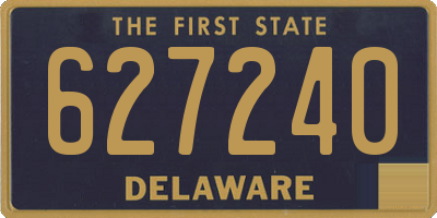 DE license plate 627240
