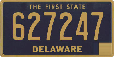 DE license plate 627247