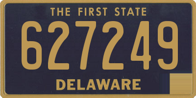 DE license plate 627249