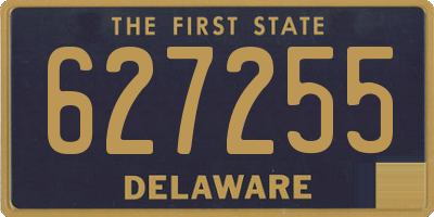 DE license plate 627255